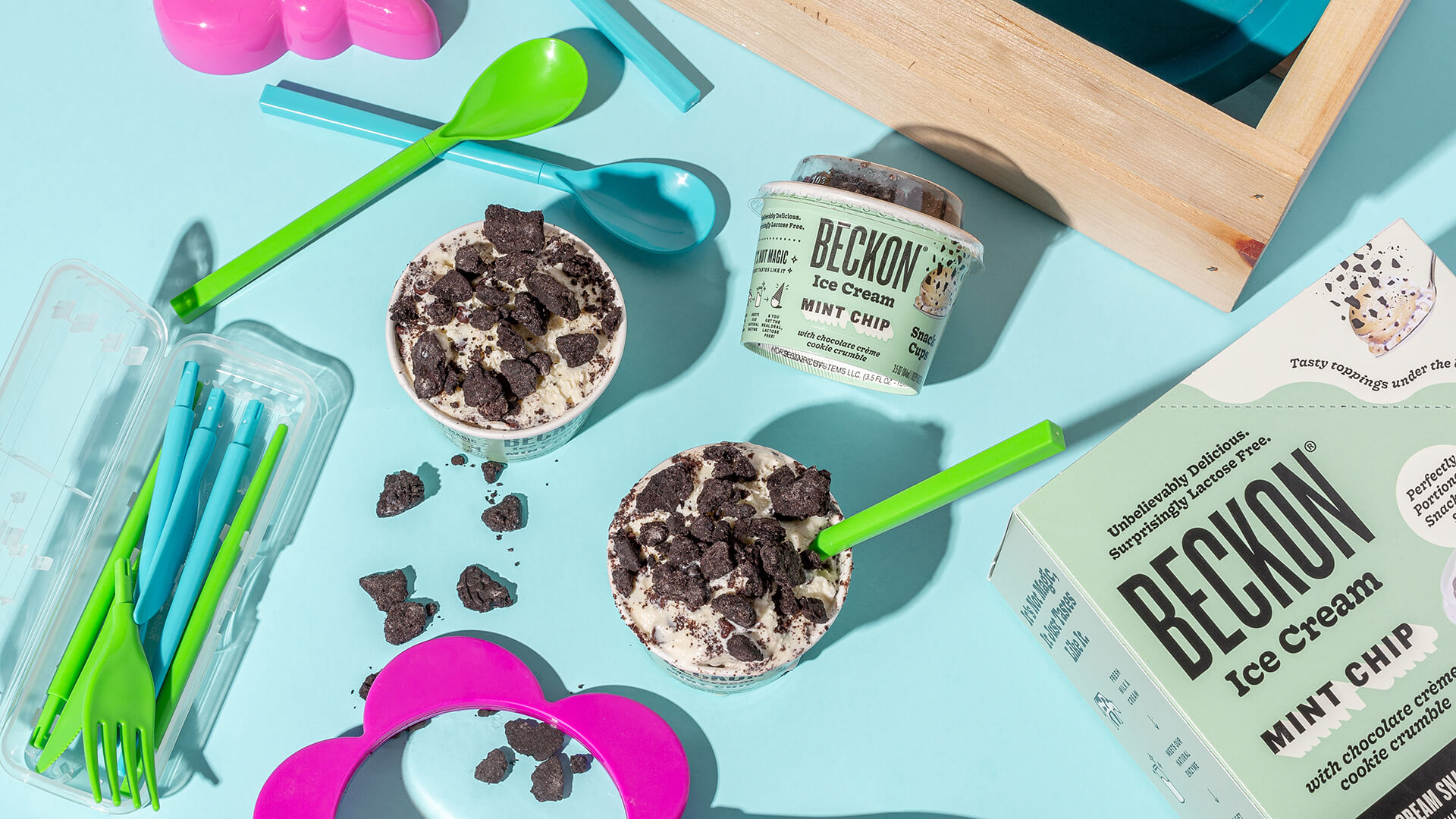 Beckon Lactose-Free Mint Chip Snack Cups