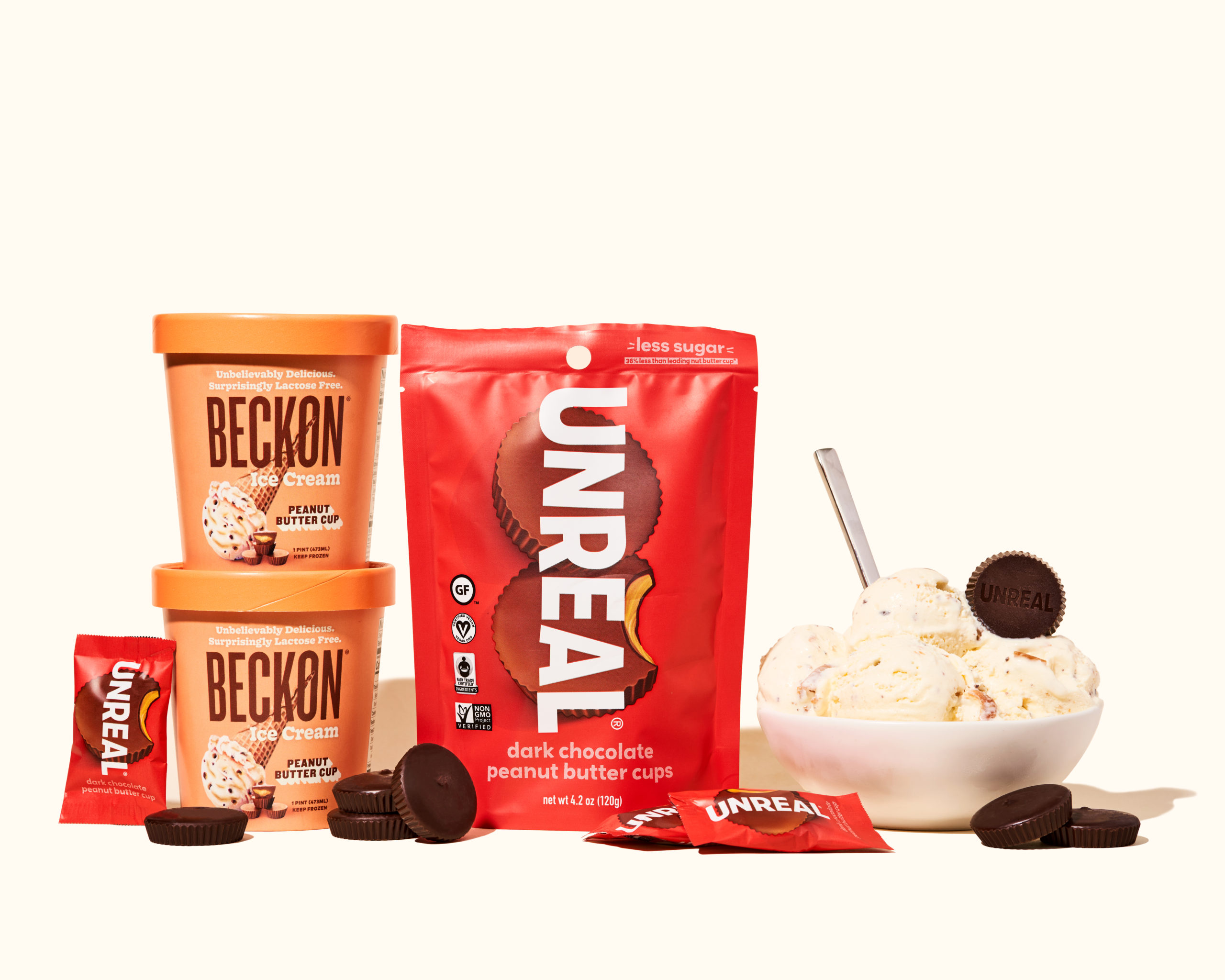 Beckon Ice Cream x UNREAL Peanut Butter Cup
