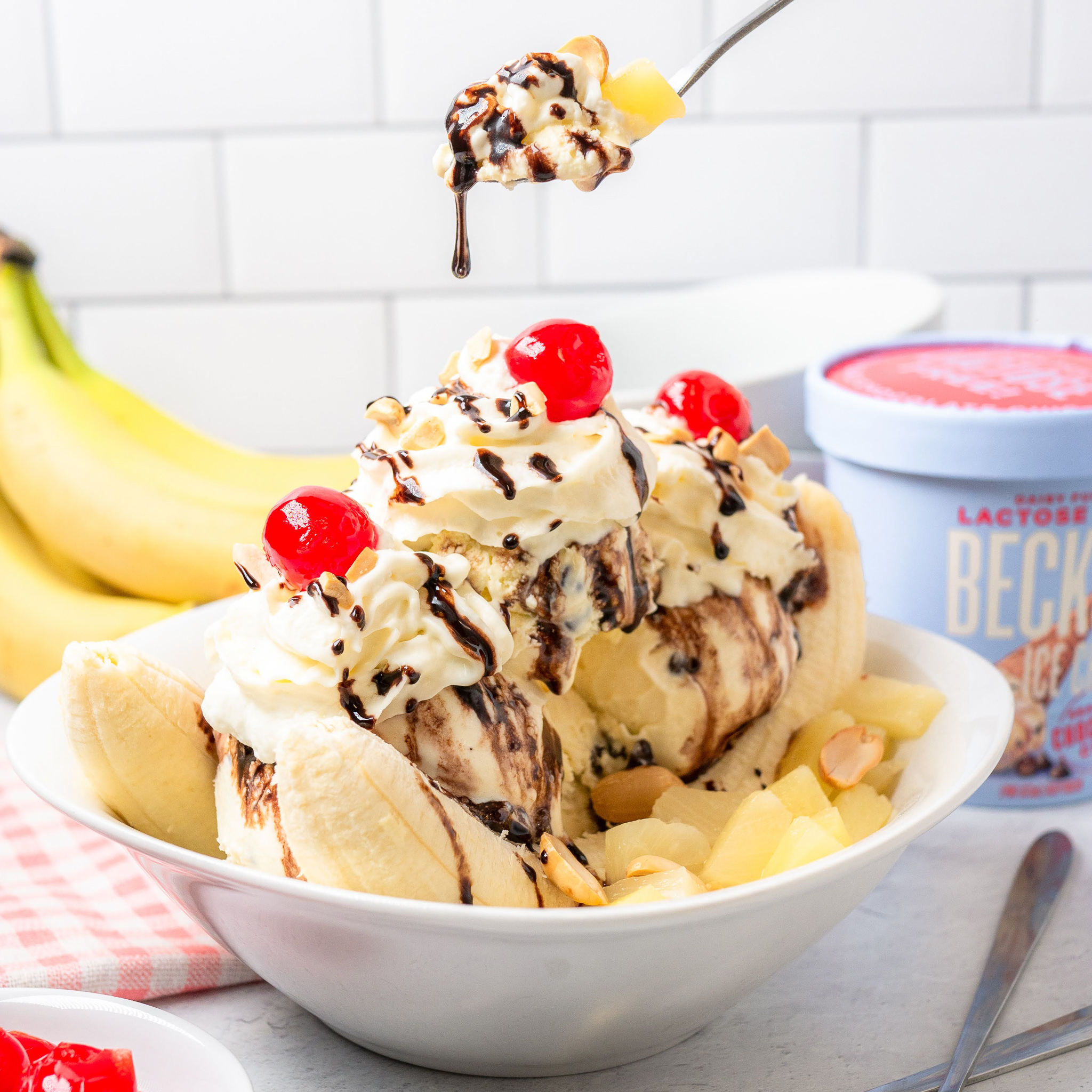 Lactose-Free Classic Banana Split